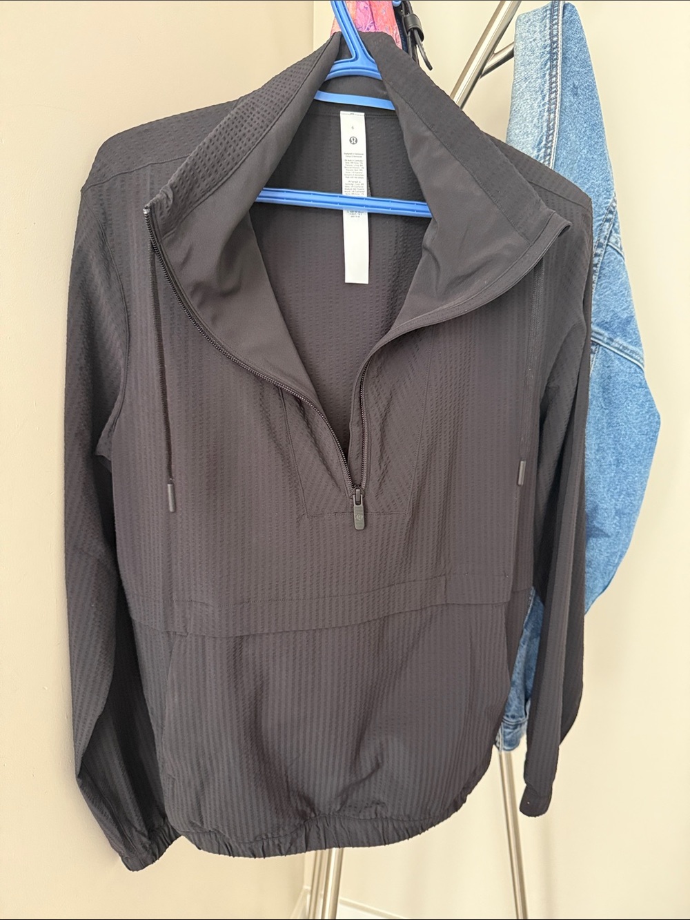 lululemon athletica Black Lightweight Half-Zip Pullover Jacket